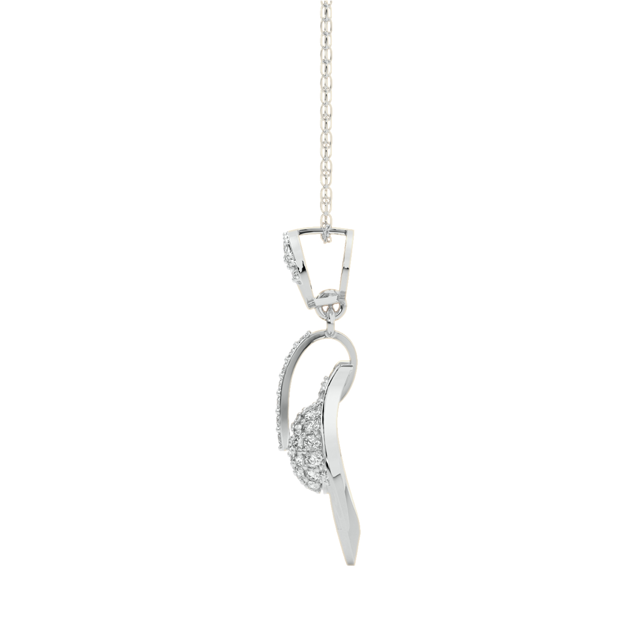 Hanne Round Diamond Pendant